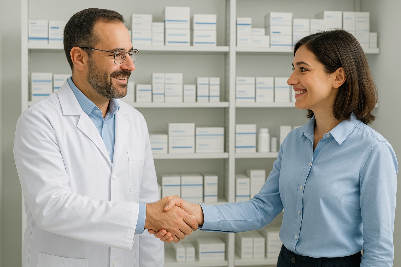 medicine manufacturers with client